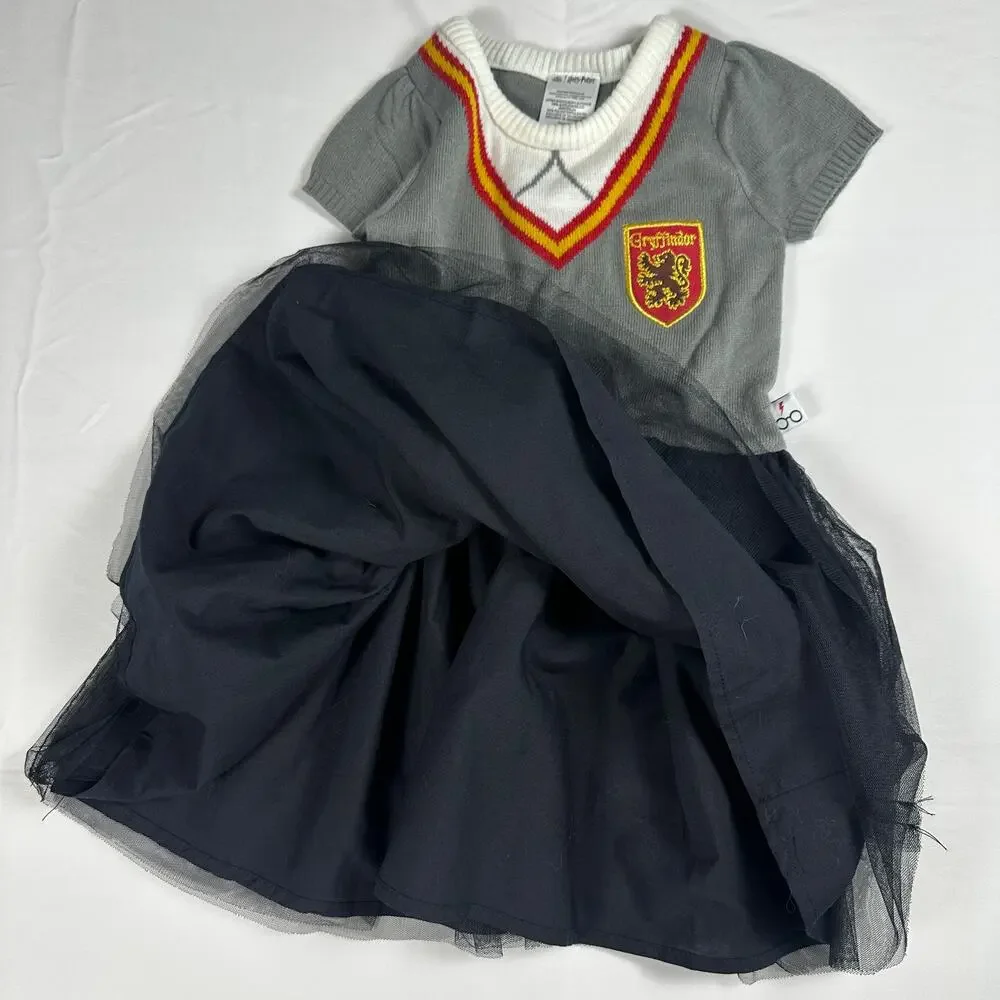 Wizarding World Of Harry Potter Gryffindor Cosplay Tulle Dress Sz 5T